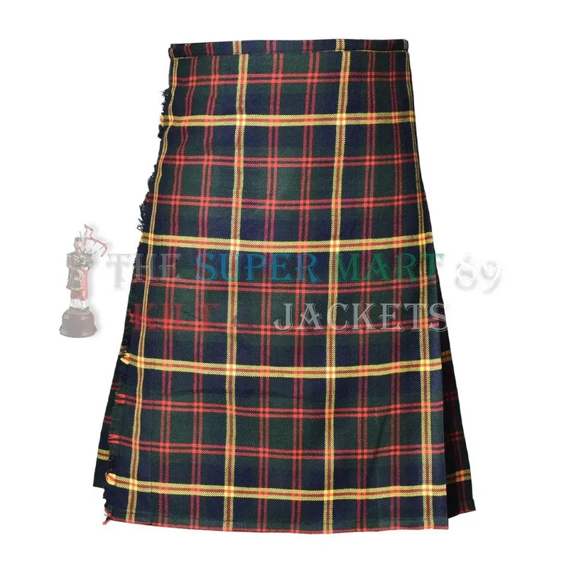 US Marine Corps Tartan Kilt Traditional Men 8 Yard Kilt in 16oz 100rylic Wool