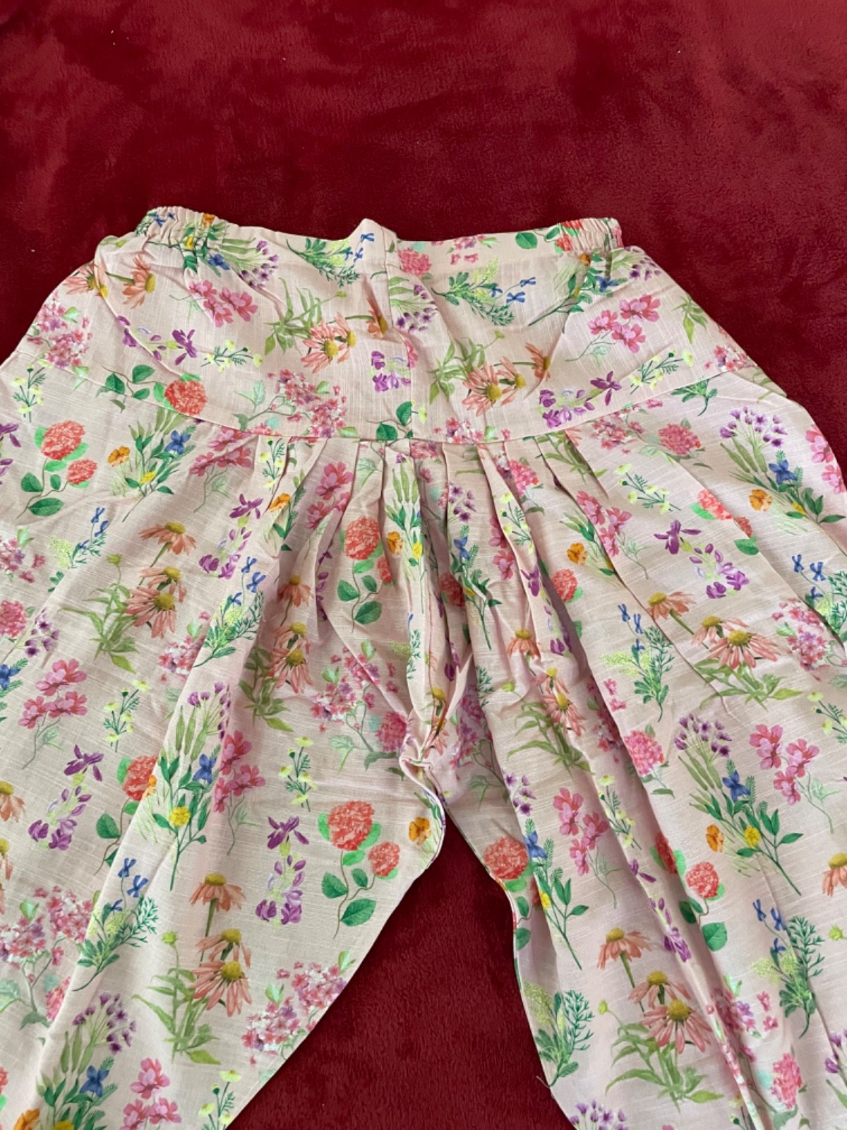 2 piece Ready to wear pink printed shirt & Trouser Fabric Khaddar .Brand Lakhany