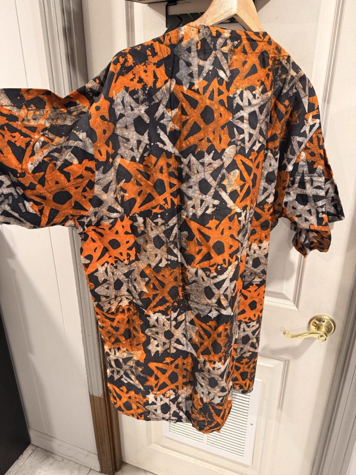 African Dashiki Shirt Cotton Multi-Color Embroidered Neck Short Sleeve Unisex