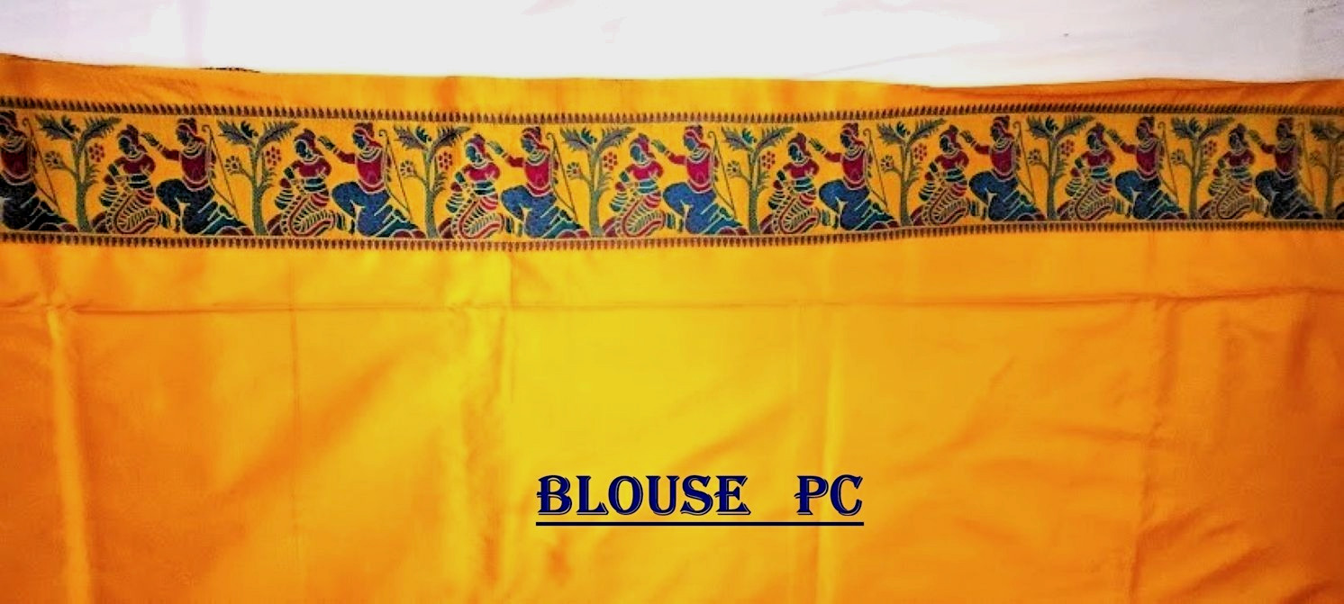 Indian Pure Baluchari Bishnupuri Katan Silk Saree Meenakari Wedding Wear Sari