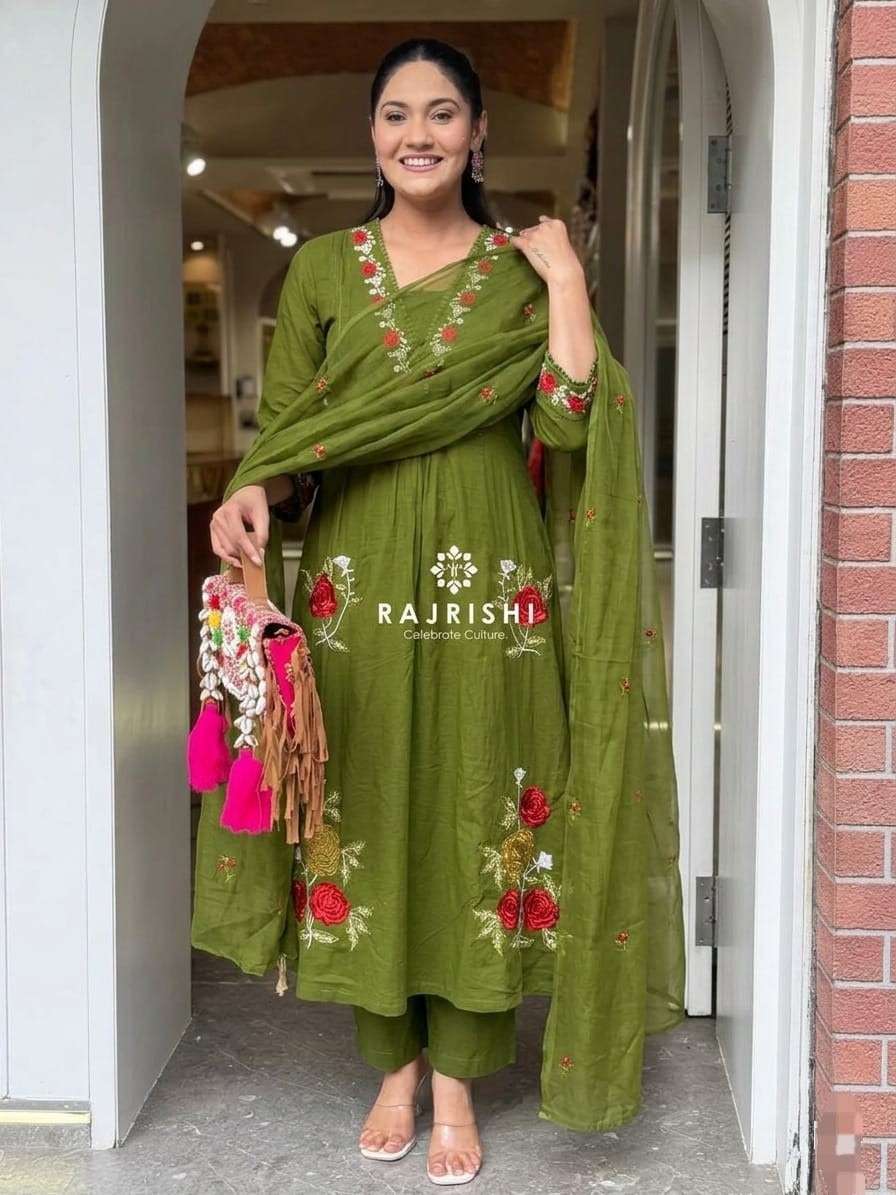 Pakistani Wedding Partywear Salwar Suit for Women, 3Pc Combo Set, Kurta Pant Set