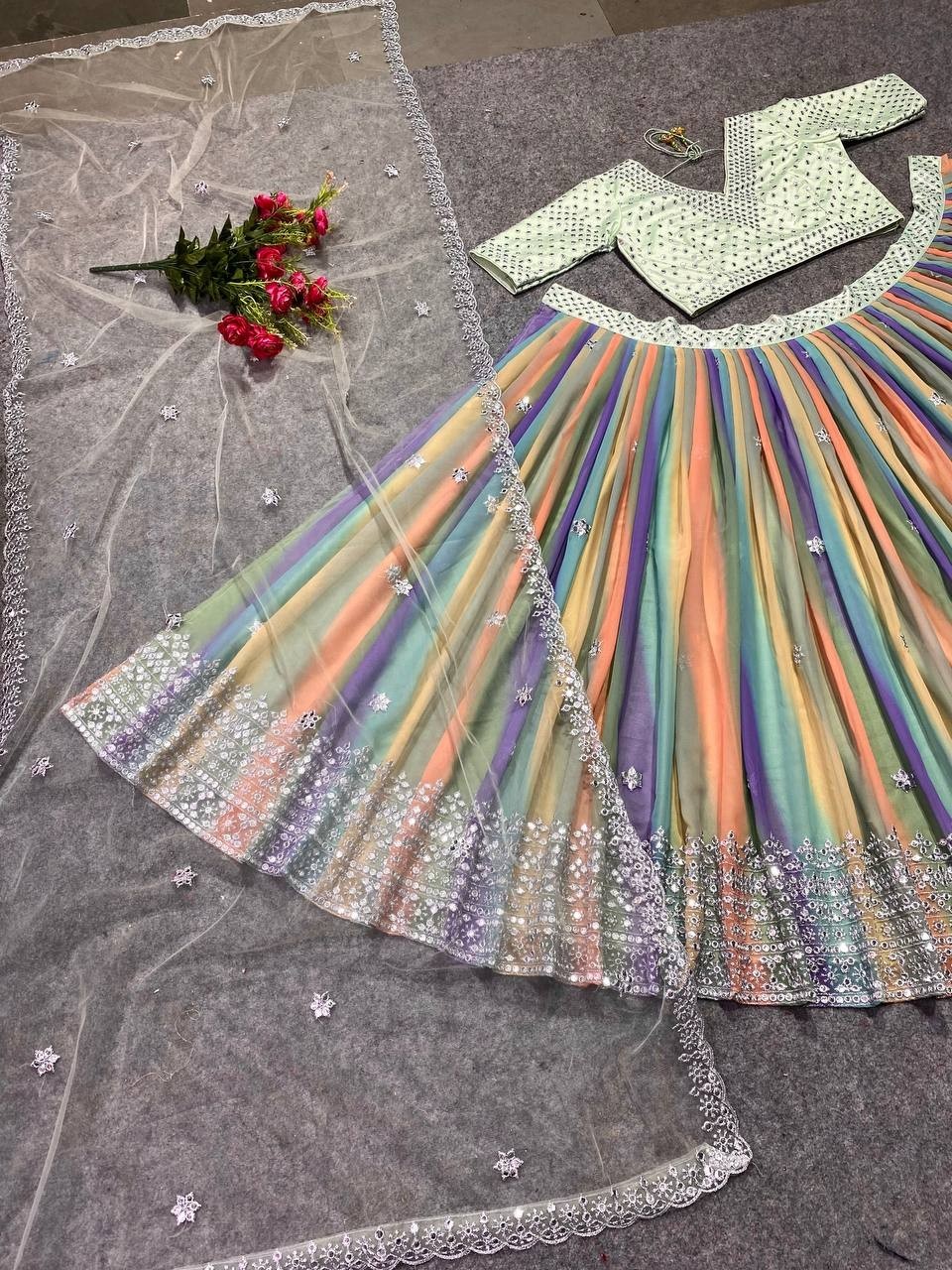 Lehenga choli For Women Readymade Fully stitched lehenga wedding Bridal Lehenga
