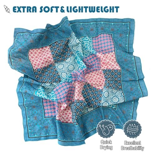 Cotton-Blend Bandana, Head Scarf, Headband, Head wrap, Hair Neck Scarf Fcs047