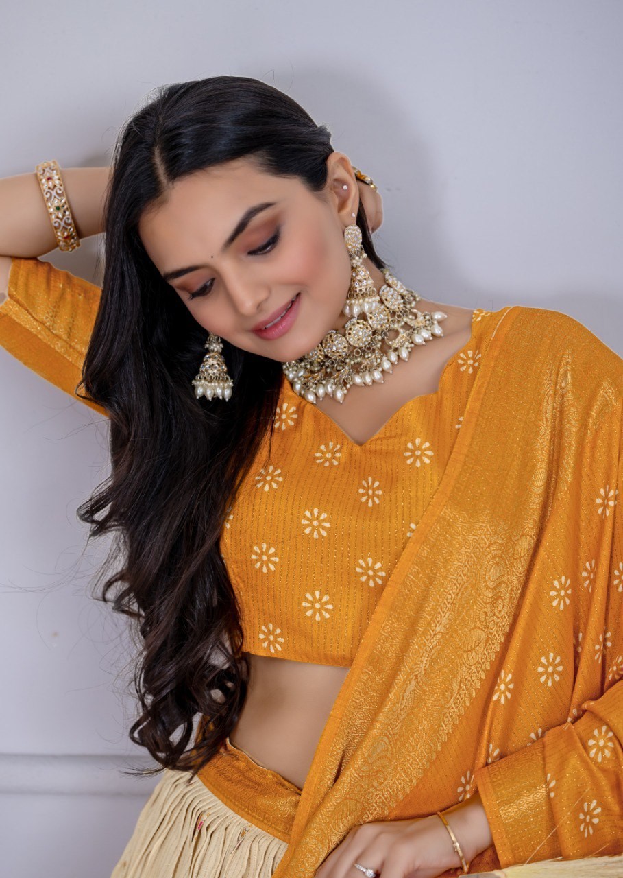 Designer Haldi Function Lehenga Choli Premium Ethnic Wear