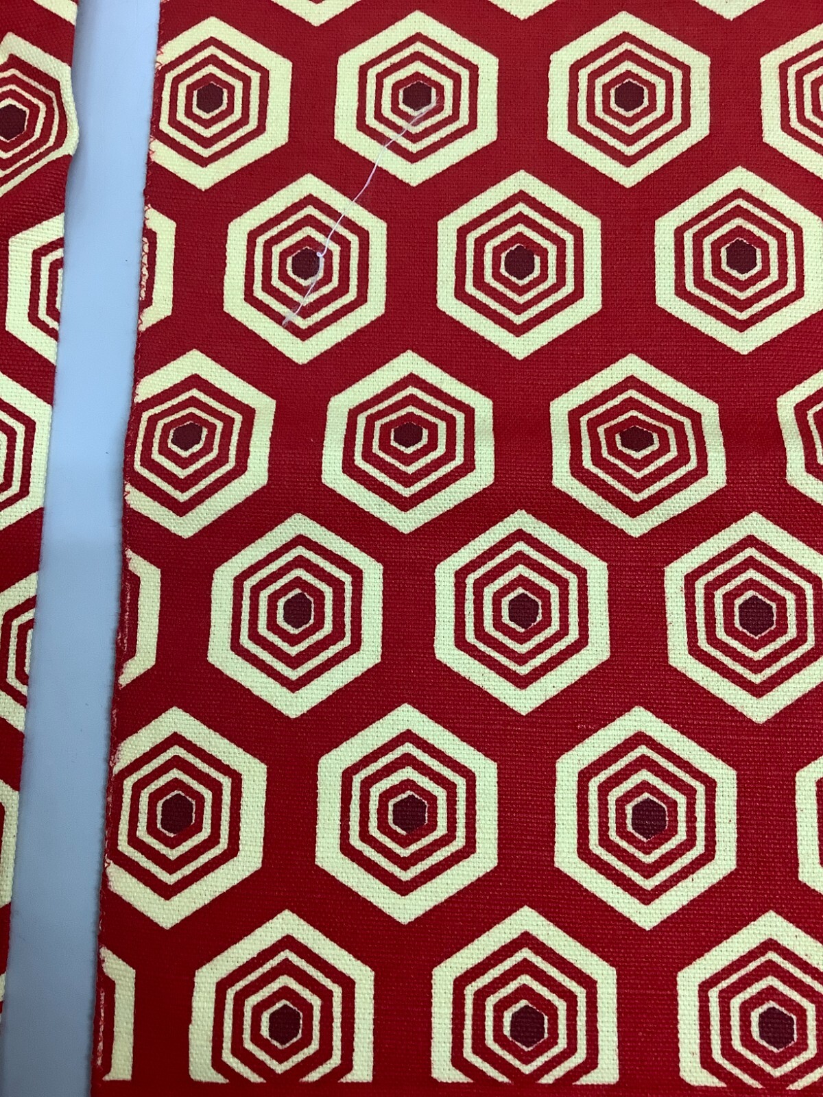 Japanese Vintage Kimono Nagoya Obi cotton red pattern tradition 139.3×10.6inch