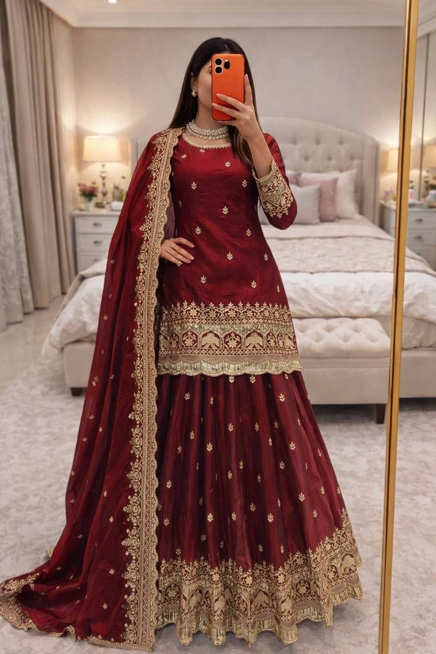 Bollywood Lehenga Top Indian Wedding Party Wear Pakistani Bridal Dress