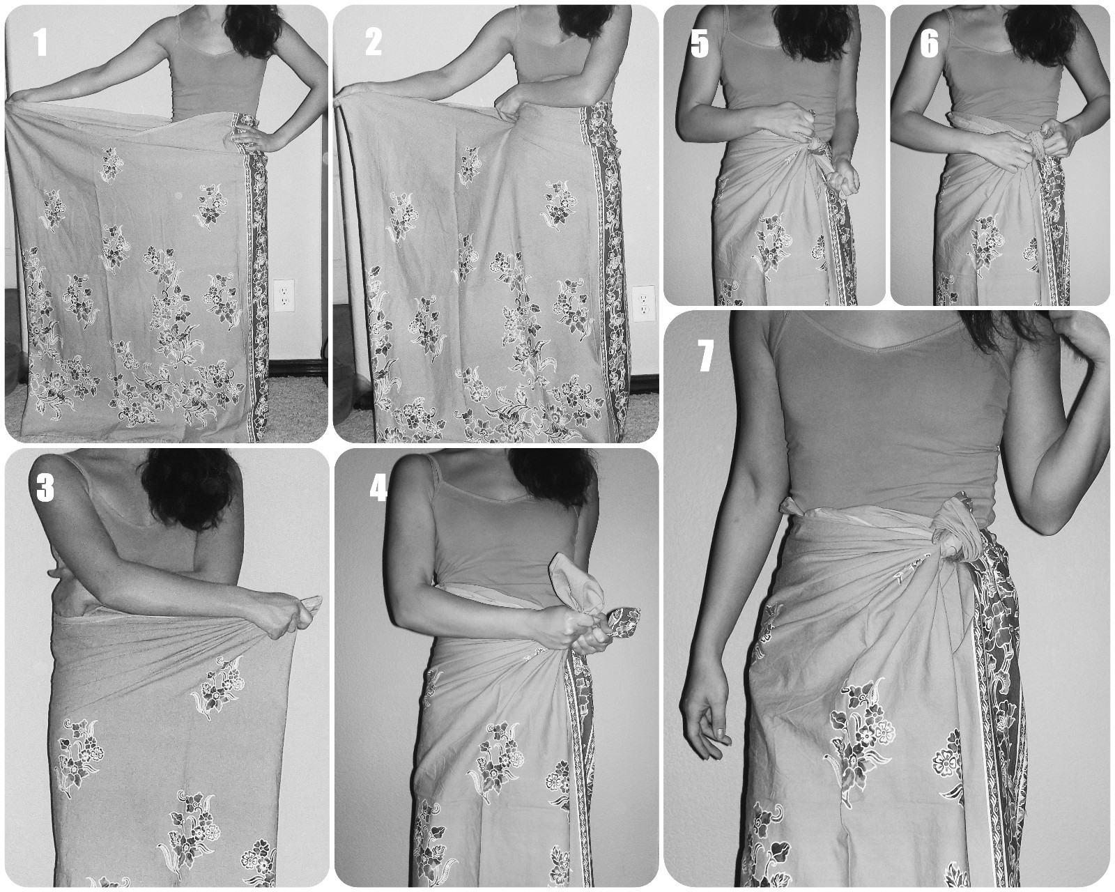 BEAUTIFUL Batik Skirt Sarong Sinh Thailand Laos Wrap Style-One Size-Choose Color
