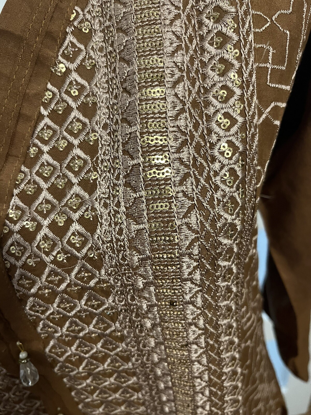 ETHNIC PAKISTANI INDIAN NEW KURTI KAMEEZ KURTA TUNIC TOP- Small