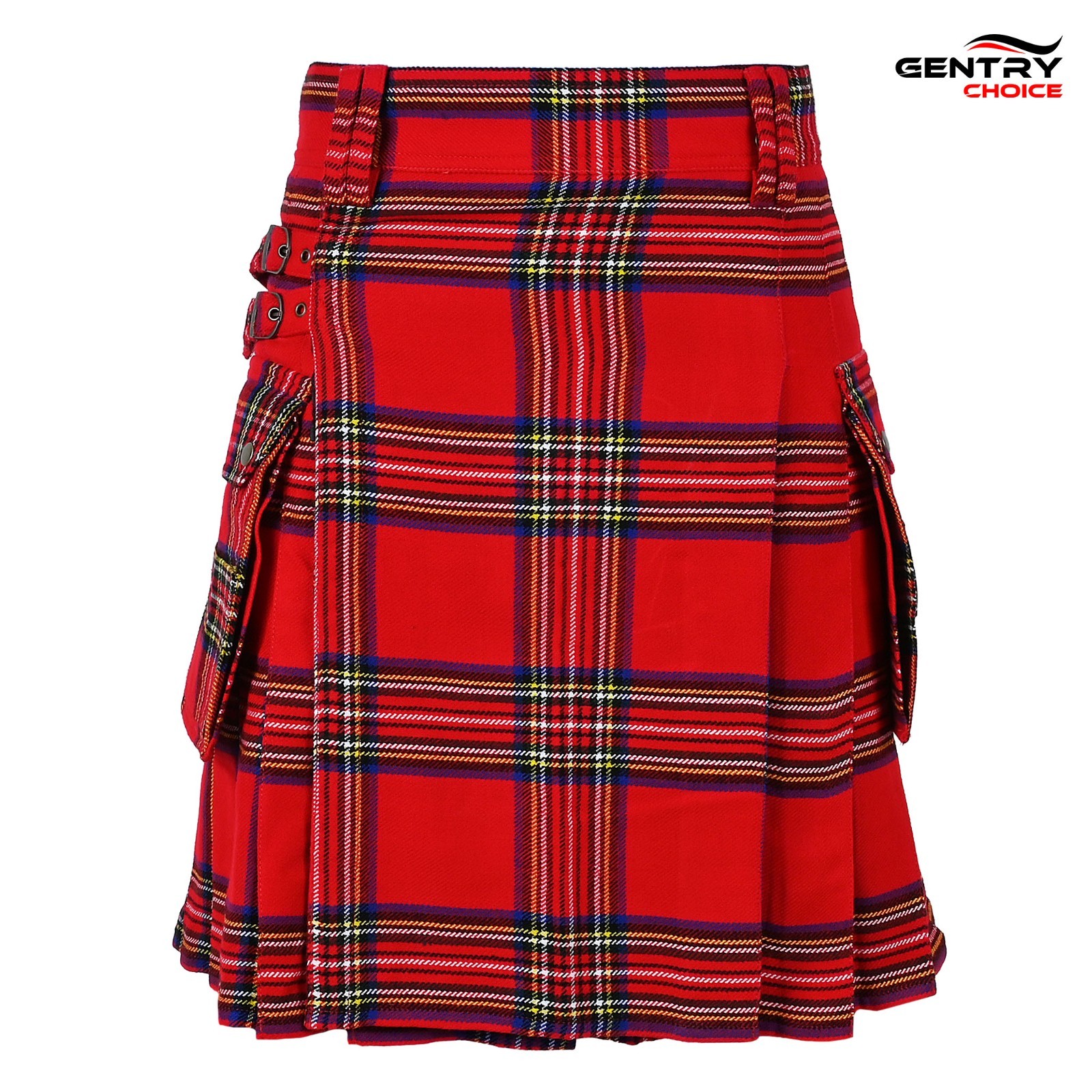 Mens Scottish Traditional Utility Tartan Kilt Royal Stewart Highlander Outfits
