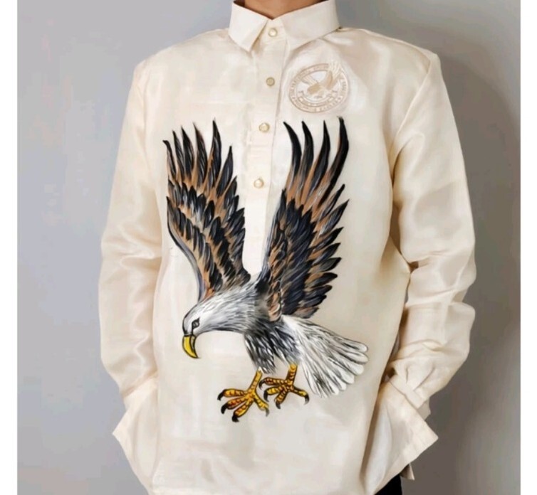 Barong Tagalog For Men (XL) with Philippine eagle