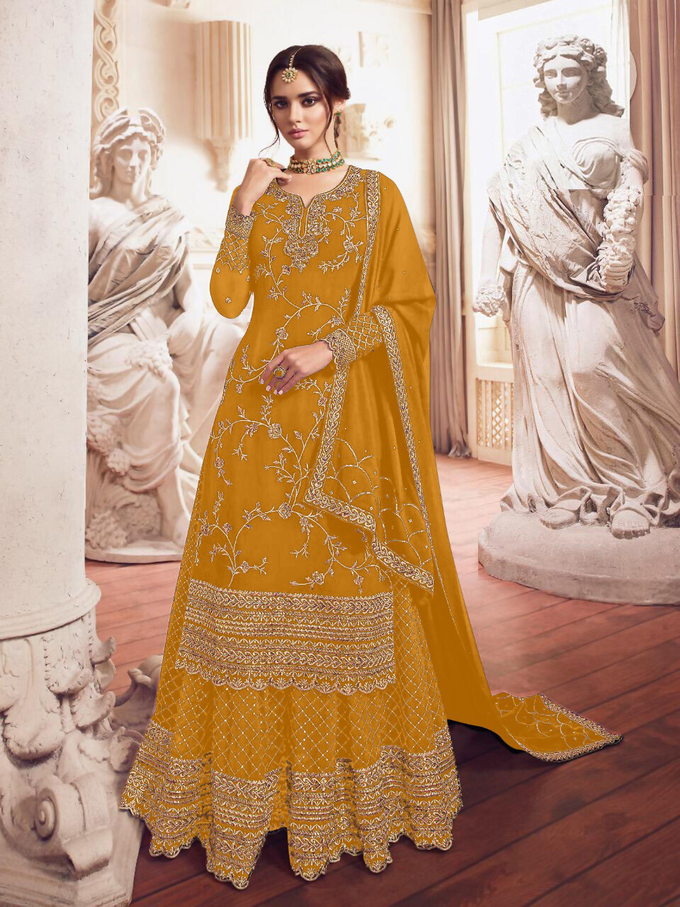 SALWAR KAMEEZ PAKISTANI SUIT NEW WEDDING INDIAN GOWN PARTY WEAR DRESS BOLLYWOOD