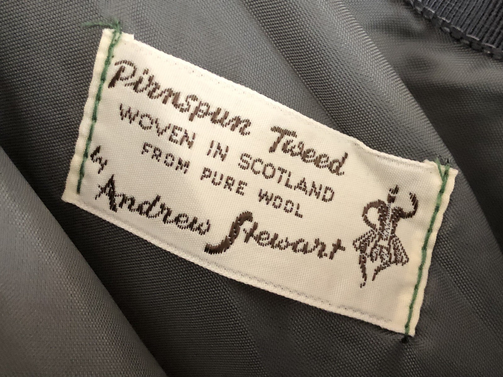 Vtg Pure Wool Woven Scotland Green Tartan Plaid Tweed Ladies Pencil Skirt Sz 4-6