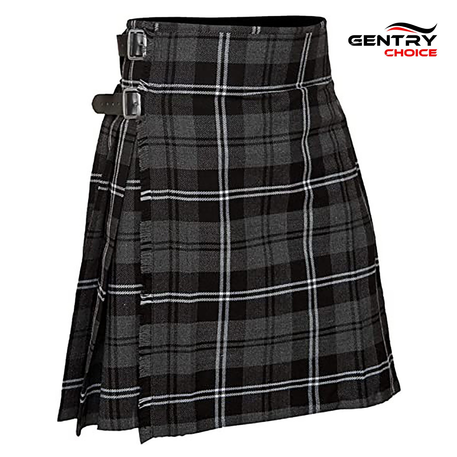 Scottish Tartan Kilt Granite 8 Yards Traditional Highlander Kilt Scottish Outfit