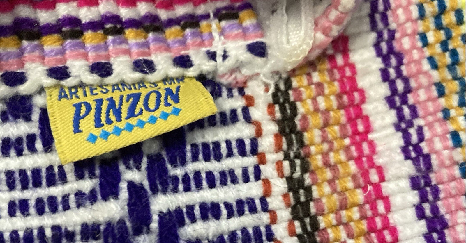 BACKPACK , MEXICAN MADE , AUTHENTIC PINZON , MULTI COLOR SMALL