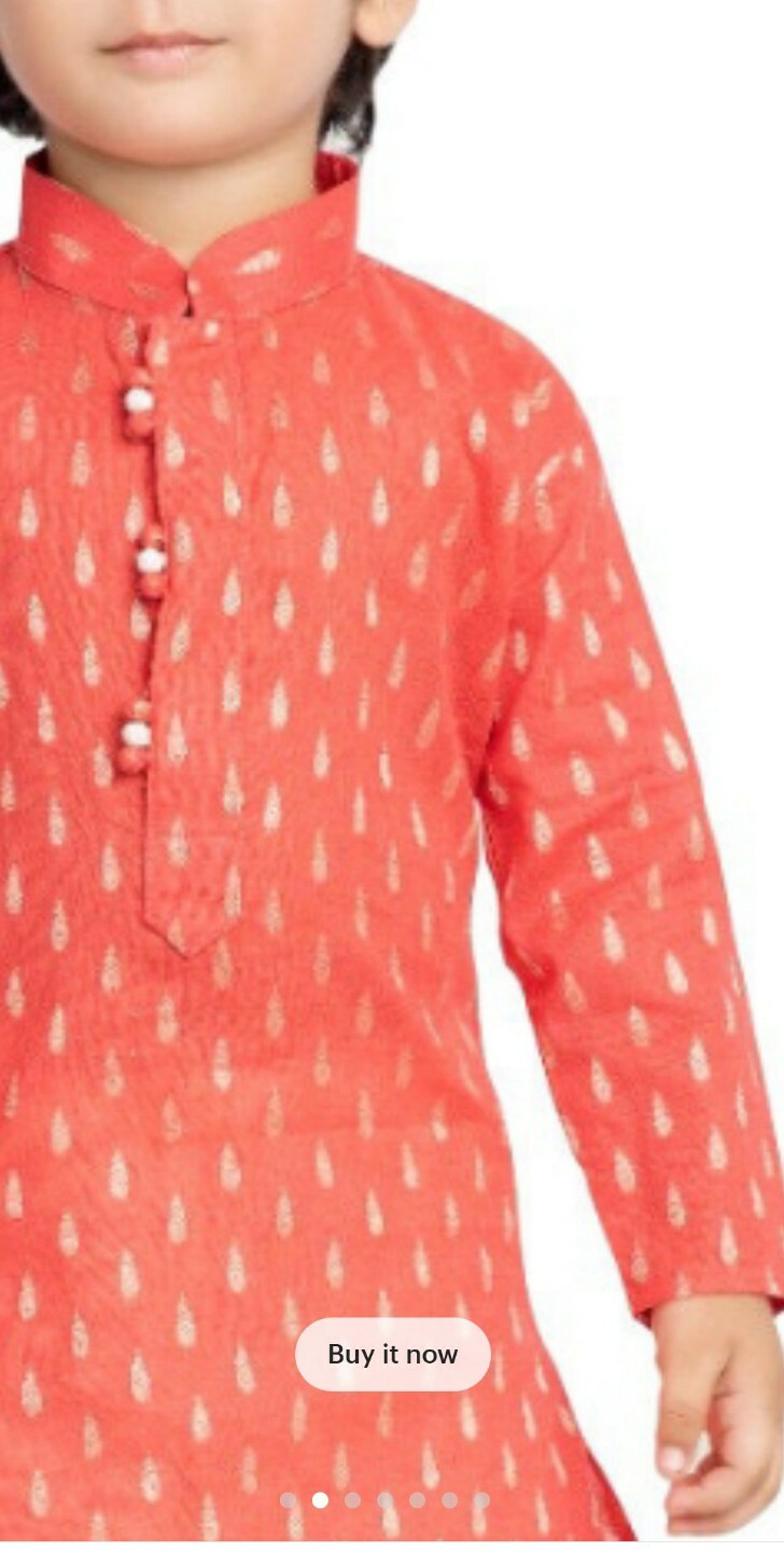 Special Eid Offer boy Banarsi Brocade Jacquard Kurta And Pajama Size 8 to 9 Ora