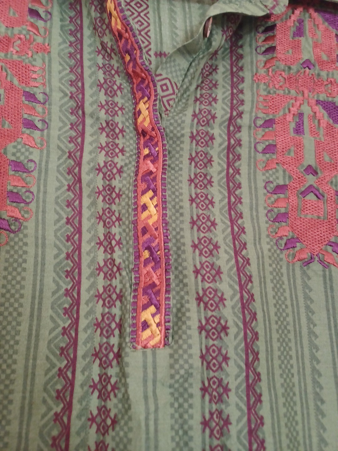 Khaadi Embroidered Stitched Shalwar Size 14 100% Cotton
