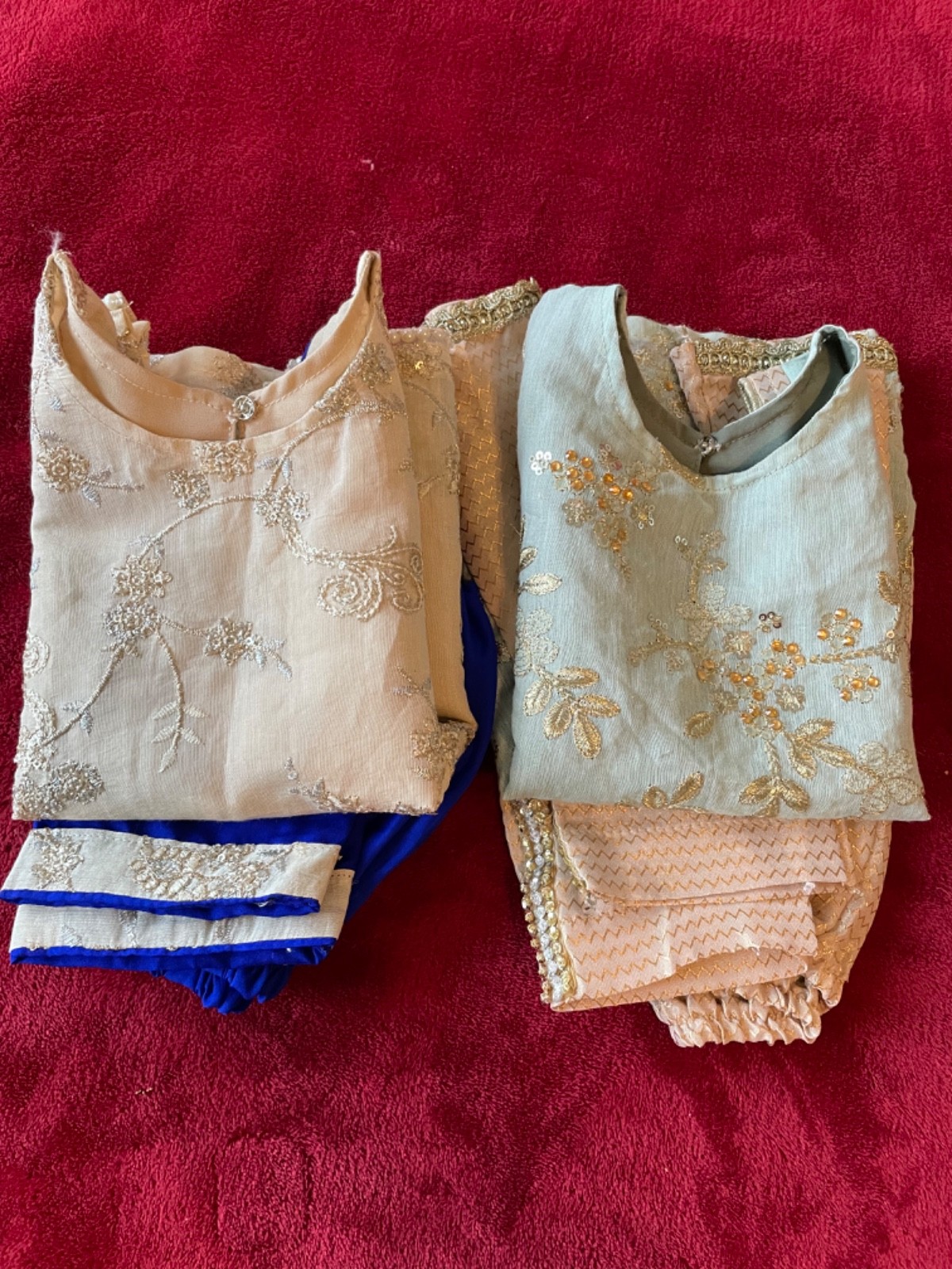 1 years baby girl shirt and trouser set for party wear New.