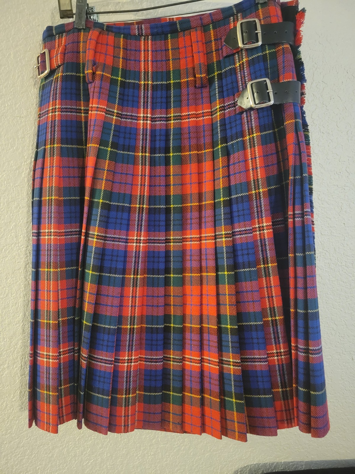 J. Higgins, Ltd. New Handmade McPherson Tartan 100% Heavy Weight 8 Yard Kilt