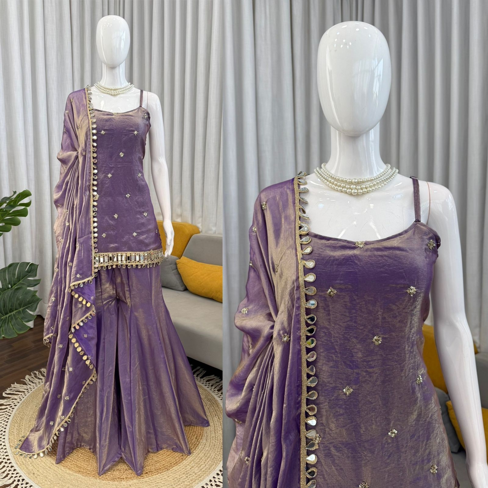 INDIAN SALWAR KAMEEZ PAKISTANI WEDDING PARTY DRESS WEAR BOLLYWOOD SUIT SHARARA