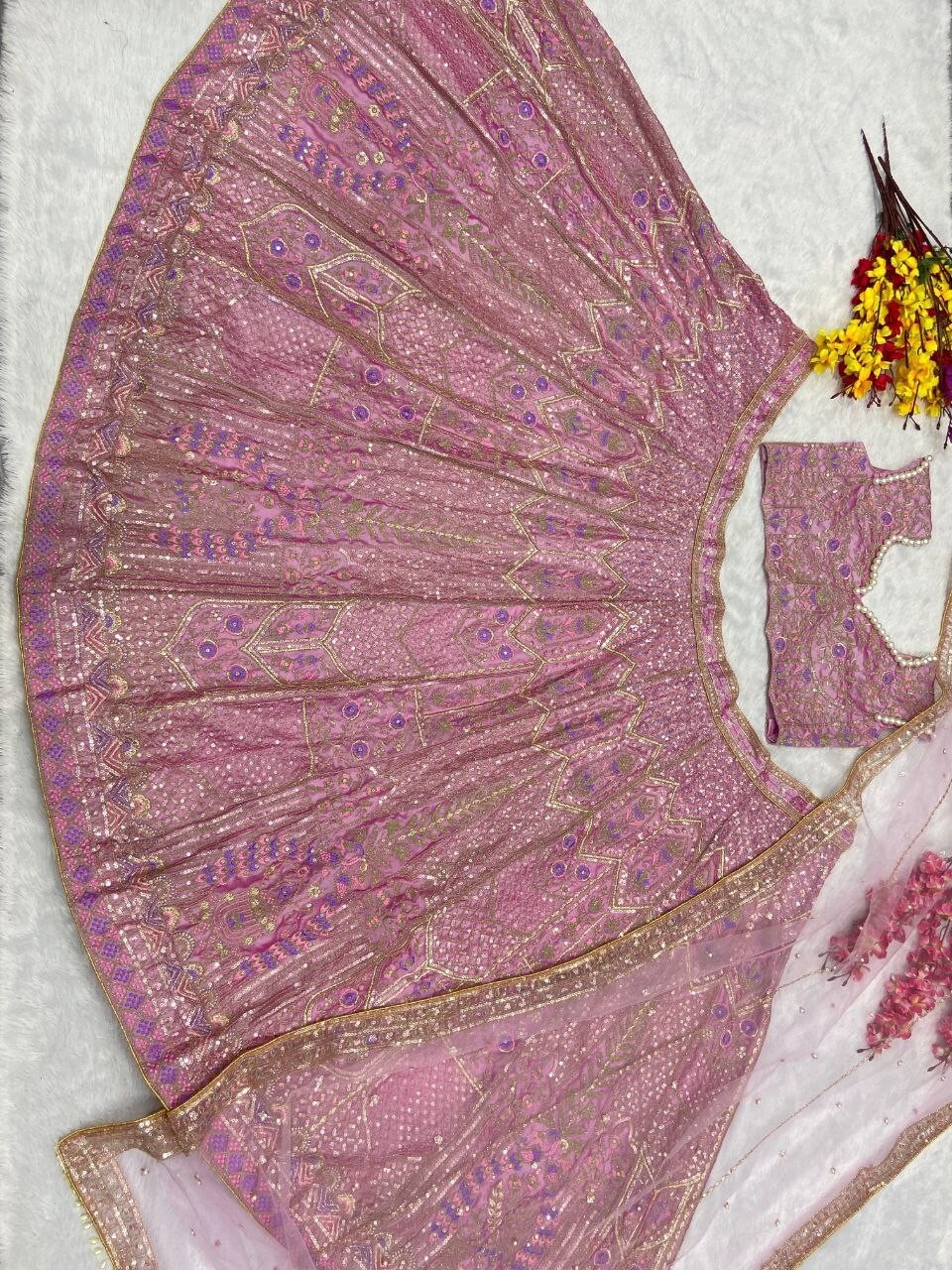 Designer Heavy Kasturi Silk Lehenga Choli With Dupatta For Women And Girls