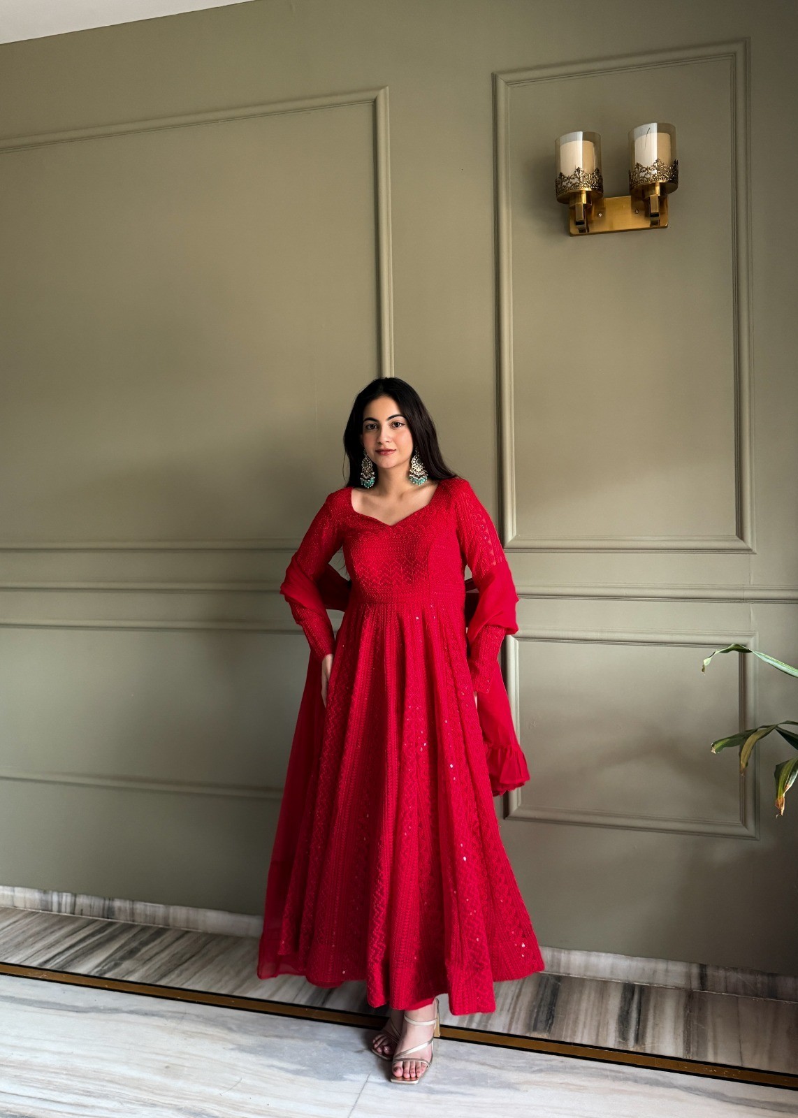 Indian Bollywood Wedding Wear Anarkali Suit Designer Beautiful Salwar Kameez