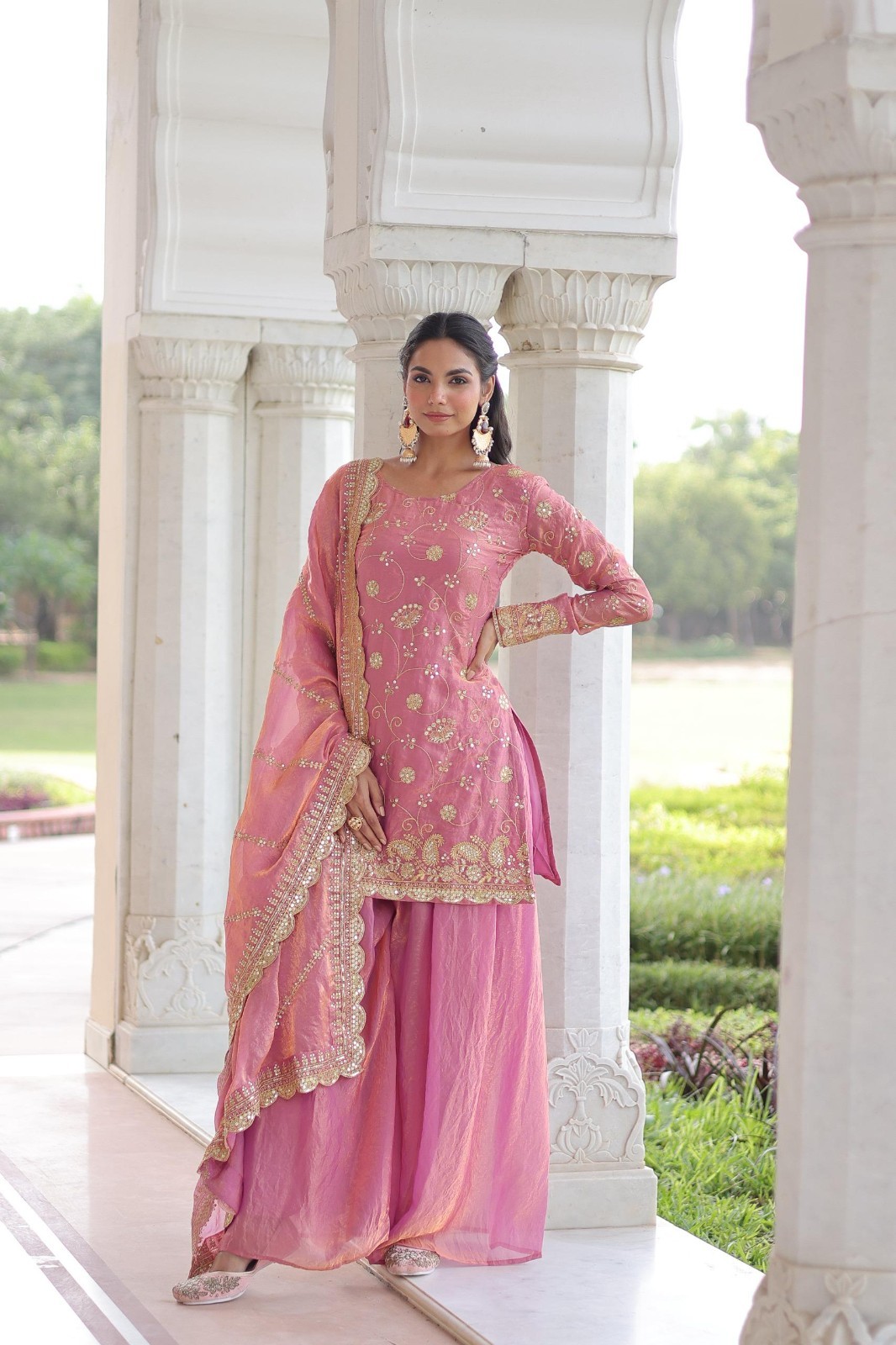 INDIAN SALWAR KAMEEZ PAKISTANI WEDDING PARTY DRESS WEAR BOLLYWOOD SUIT SHARARA