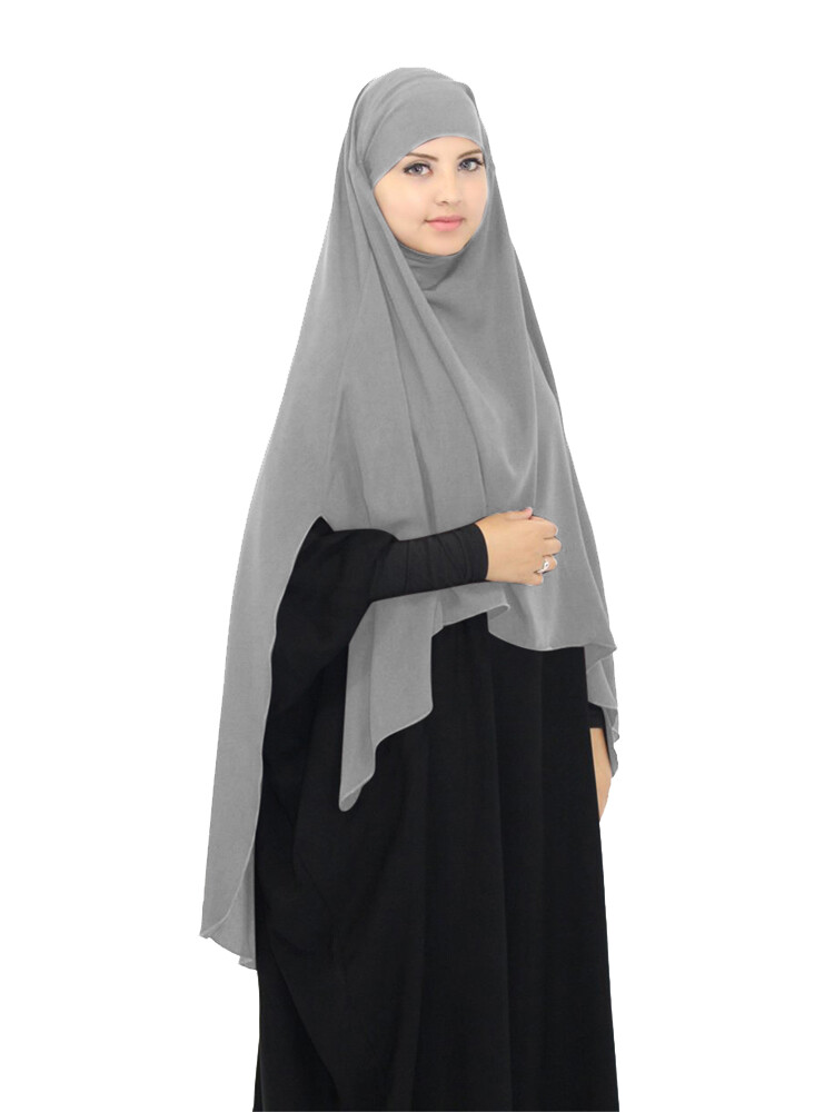 Muslim Large Hijab Overhead Women Prayer Scarf Ramadan Turban Wrap Shawl Niquab