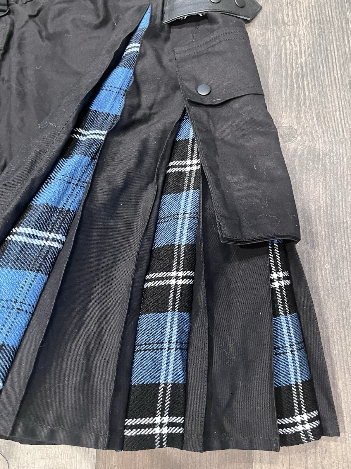 Celtic Pro AllSafe Traders Modern Hybrid Tartan Kilt, Hybrid Cargo Kilt Sz 36