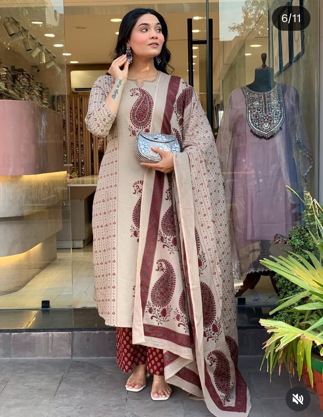 Fully Stitched Salwar Kameez for Women, Straight Kurta Pant Set, Palazzo Kurta