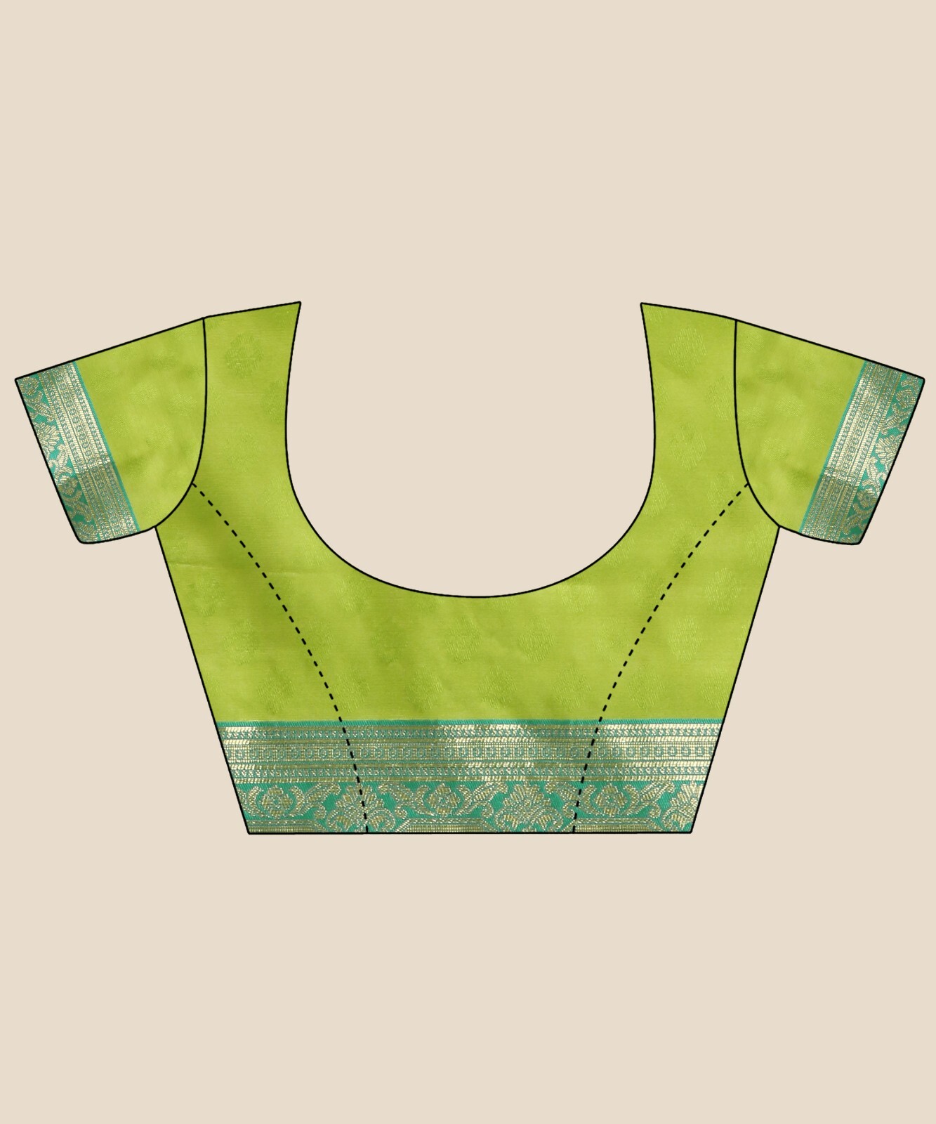 Areca Designer Rajwadi Kanjivaram Silk saree blouses women Saree Cut- 5.5 Meter