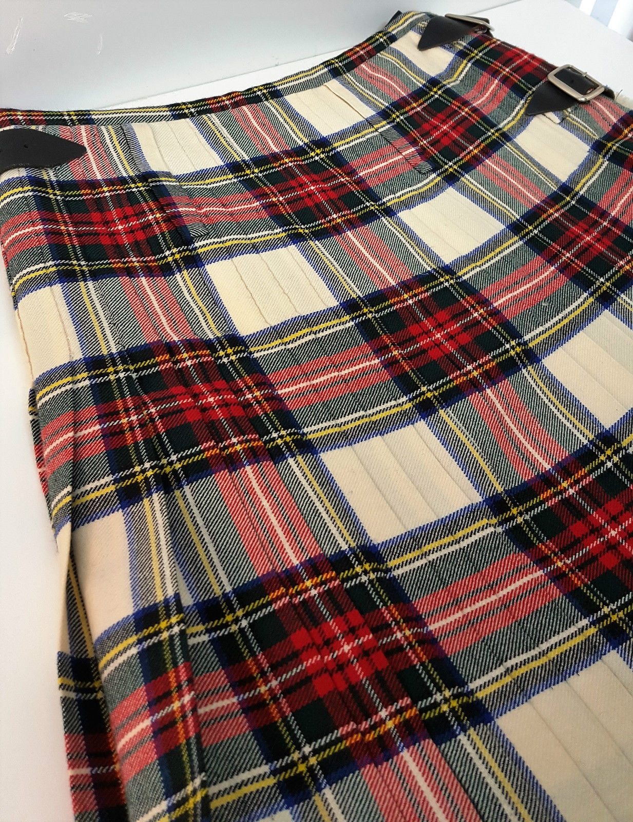 Scottish White Dress Stewart Tartan Pleated to Sets Highland Traditional Kilts