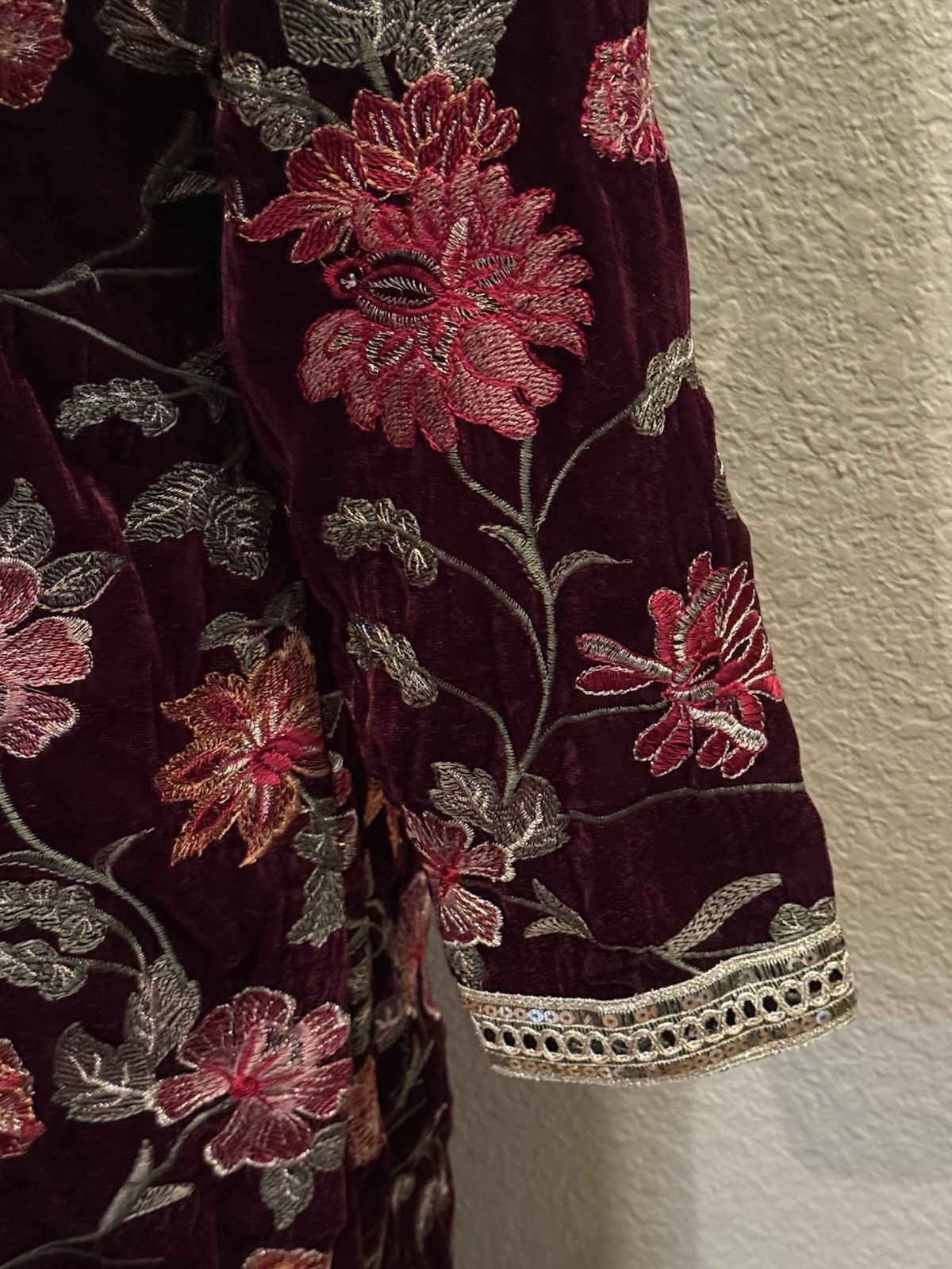 3 Pc Velvet Shalwar Khameez Size 40