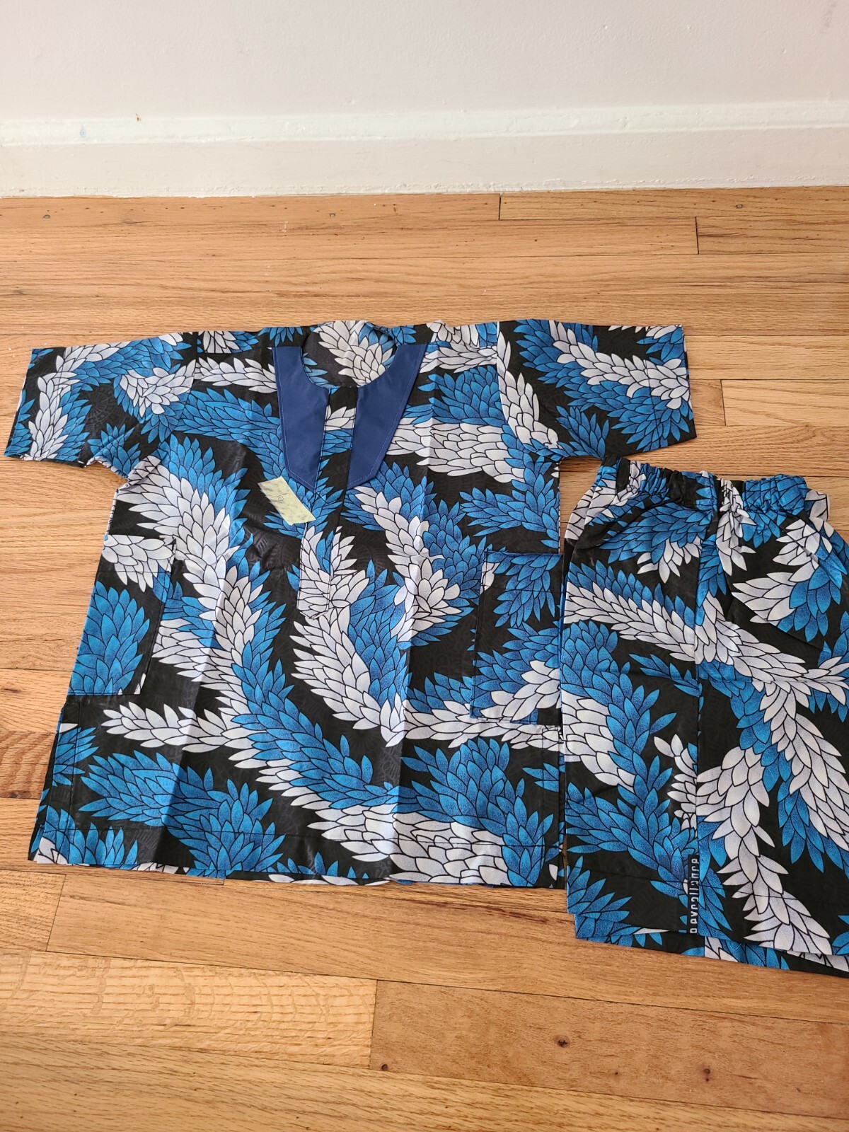 African outfit Kids Dashiki Suit 4-6 Year Boys Girls Unisex Shirt Shorts kids