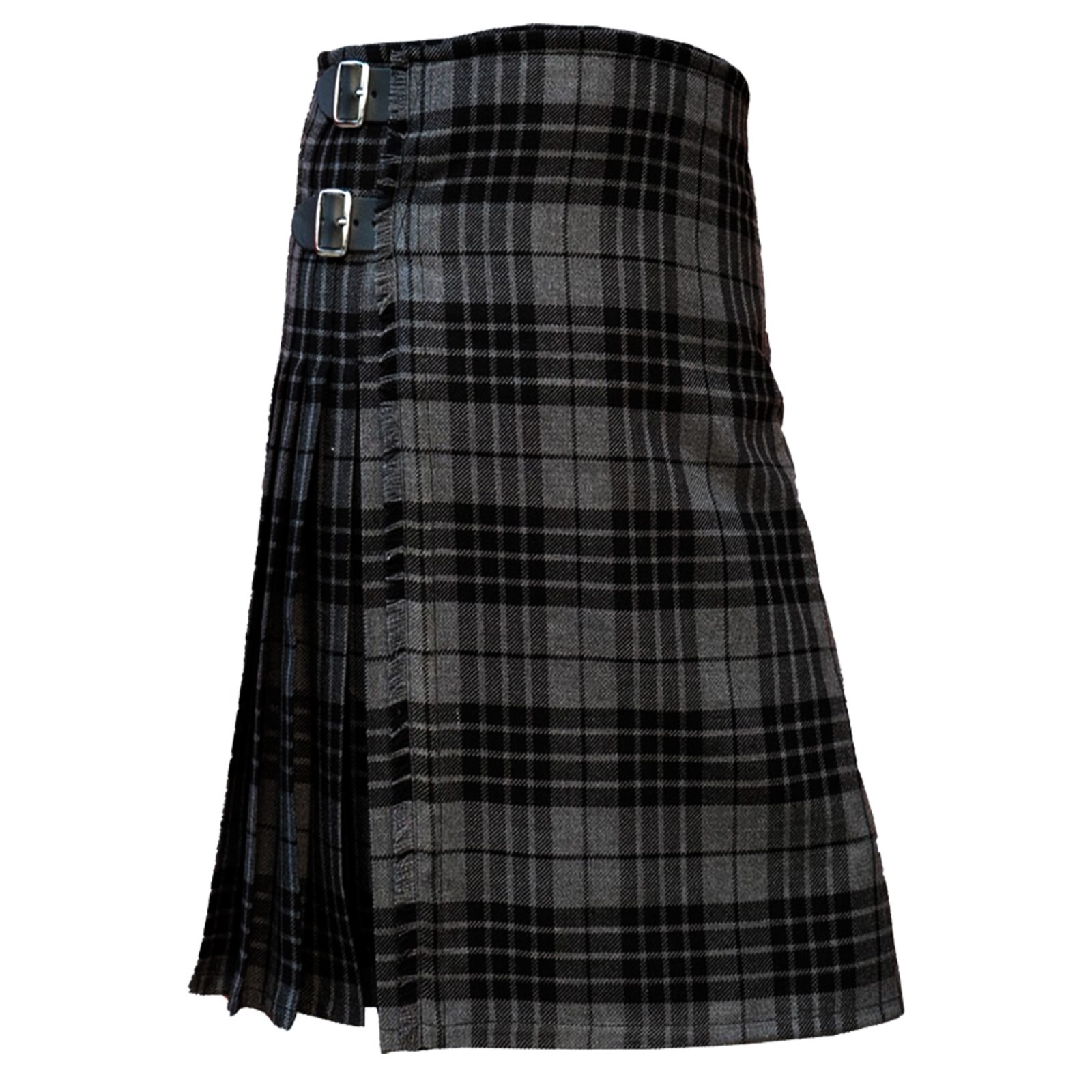 Highlanders Men Tartan Kilt Grey Watch 8 Yards Traditional Highland Dress
