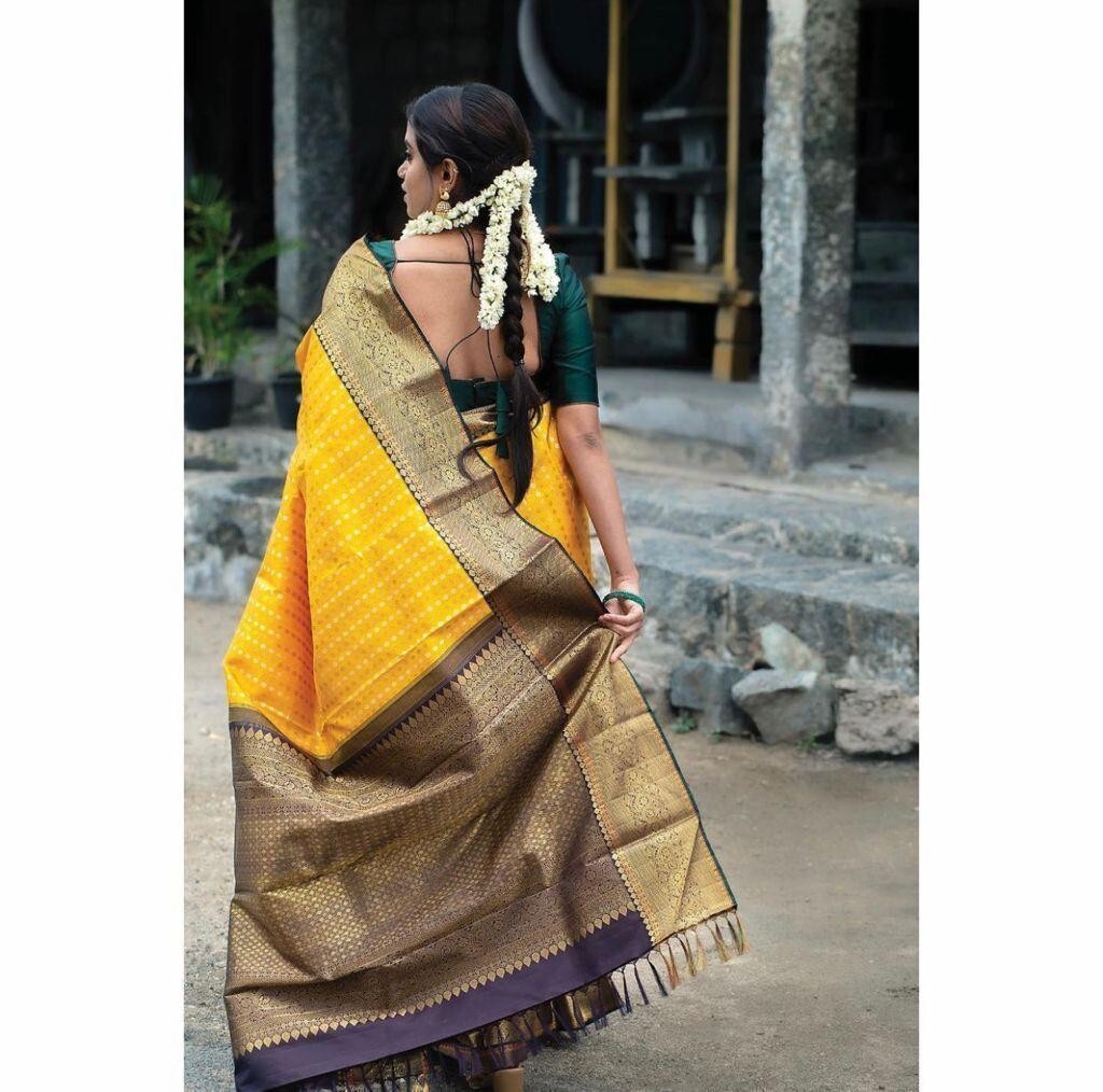 Designer Sari Bollywood Bridal Silk Saree Blouse South Indian Ethnic Ready Made