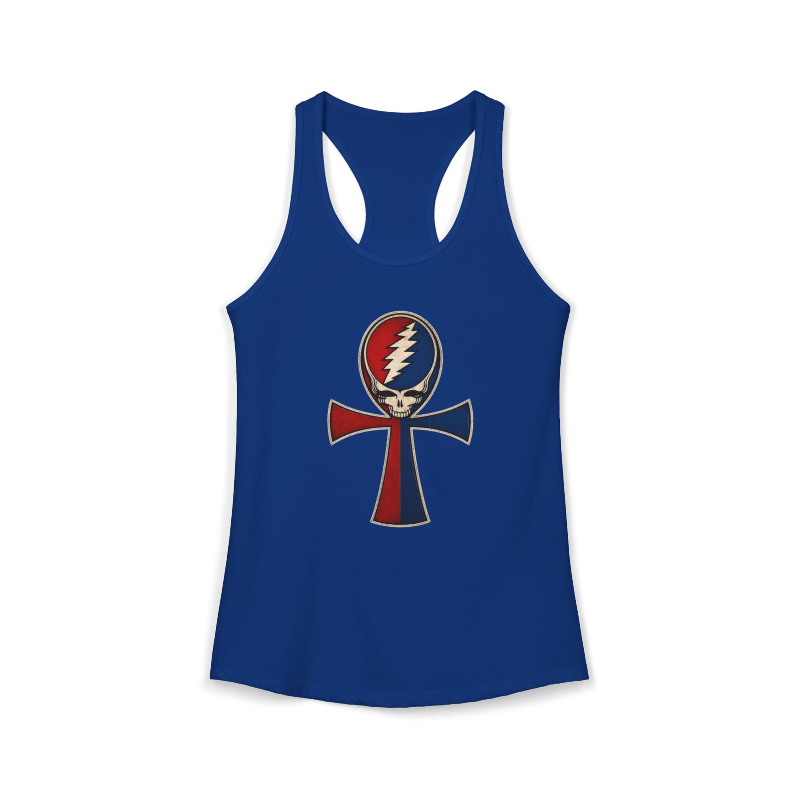 Deadhead Grateful Dead Steal Your Face Ankh Women’s Ideal Racerback Tank