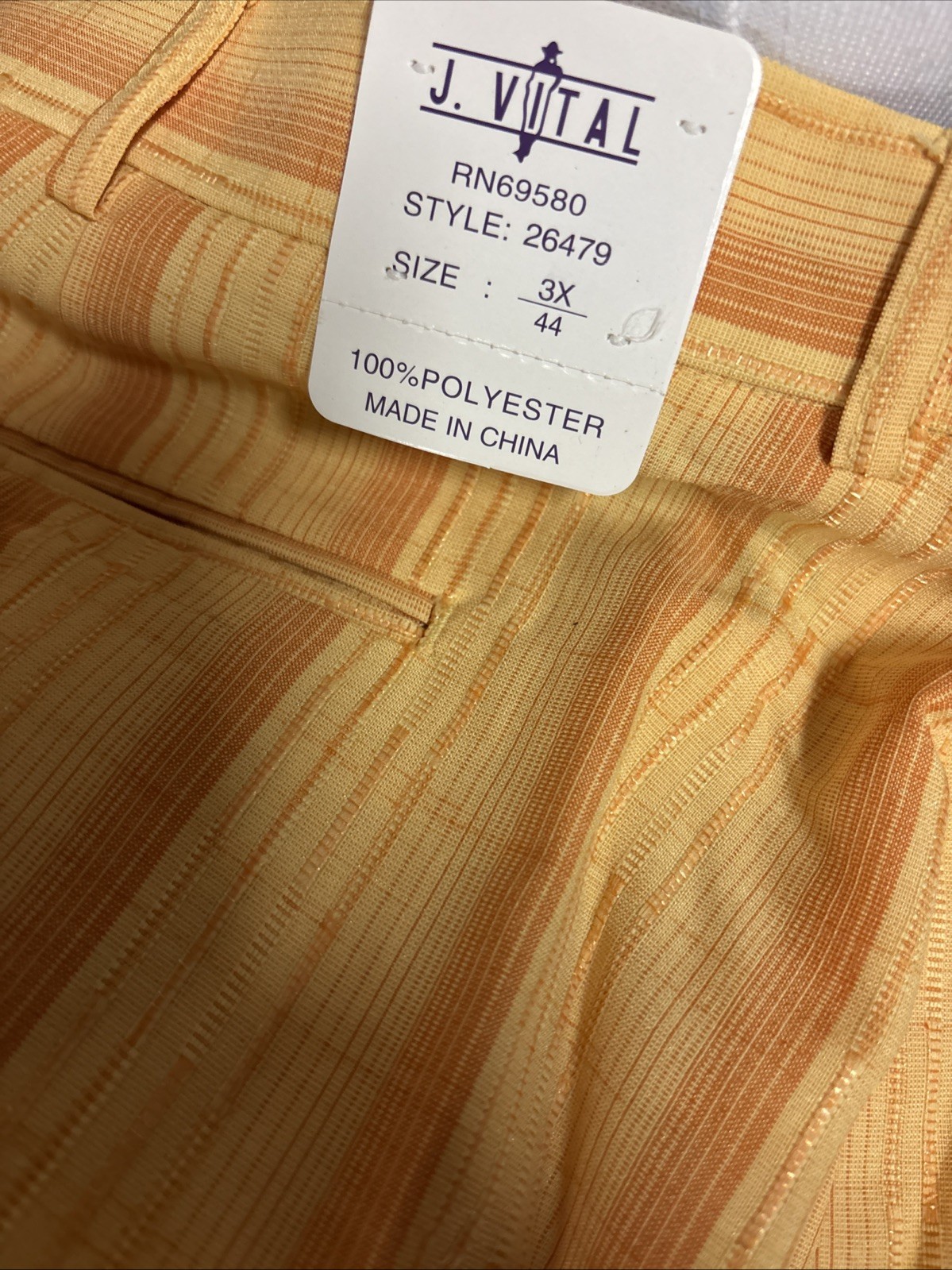 Mens J. Vital 2pc Walking Leisure Suit Yellow NWT Size 3X/ 44