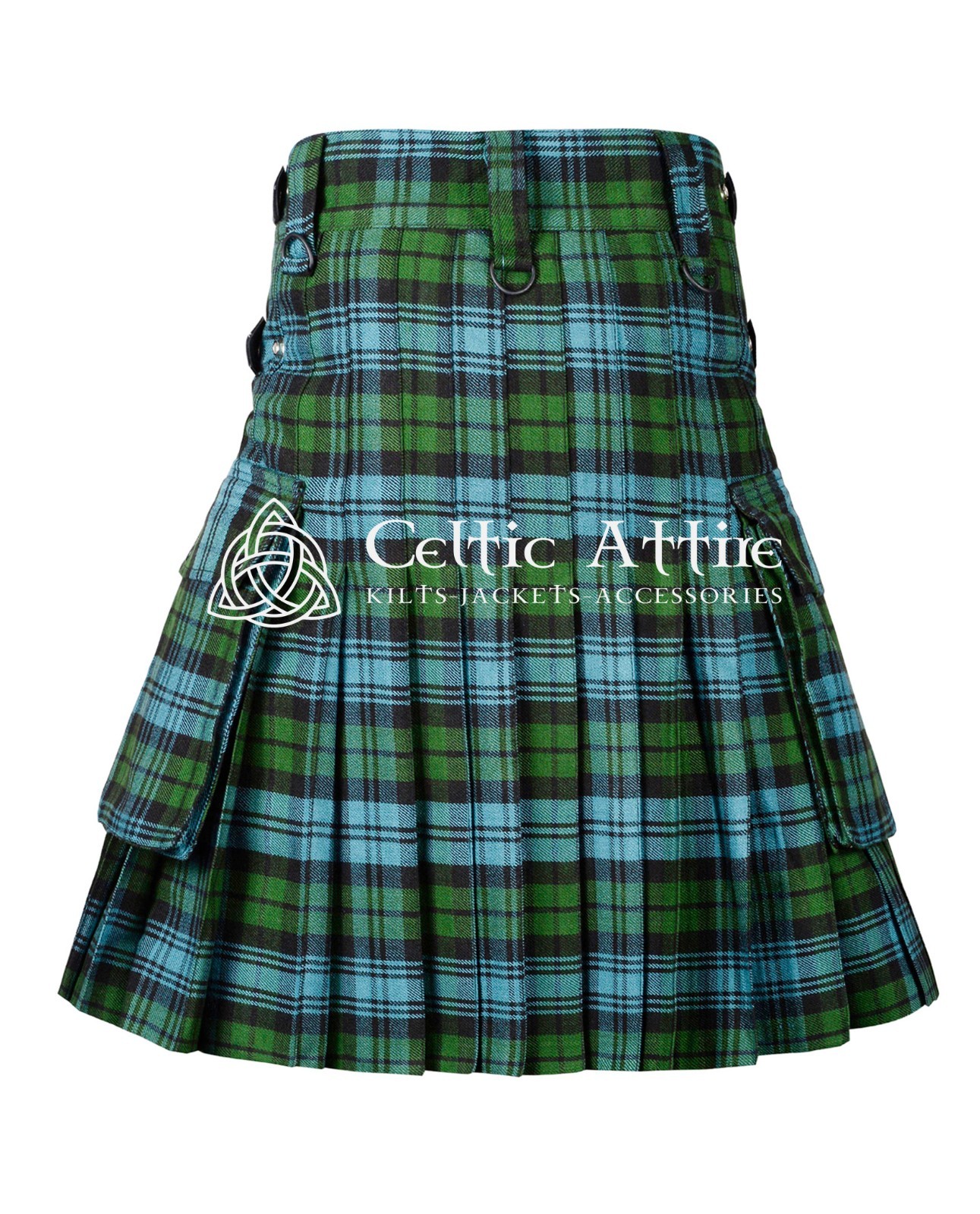 Black Watch Tartan Scottish UTILITY KILT – Custom Made By Celtic Attire