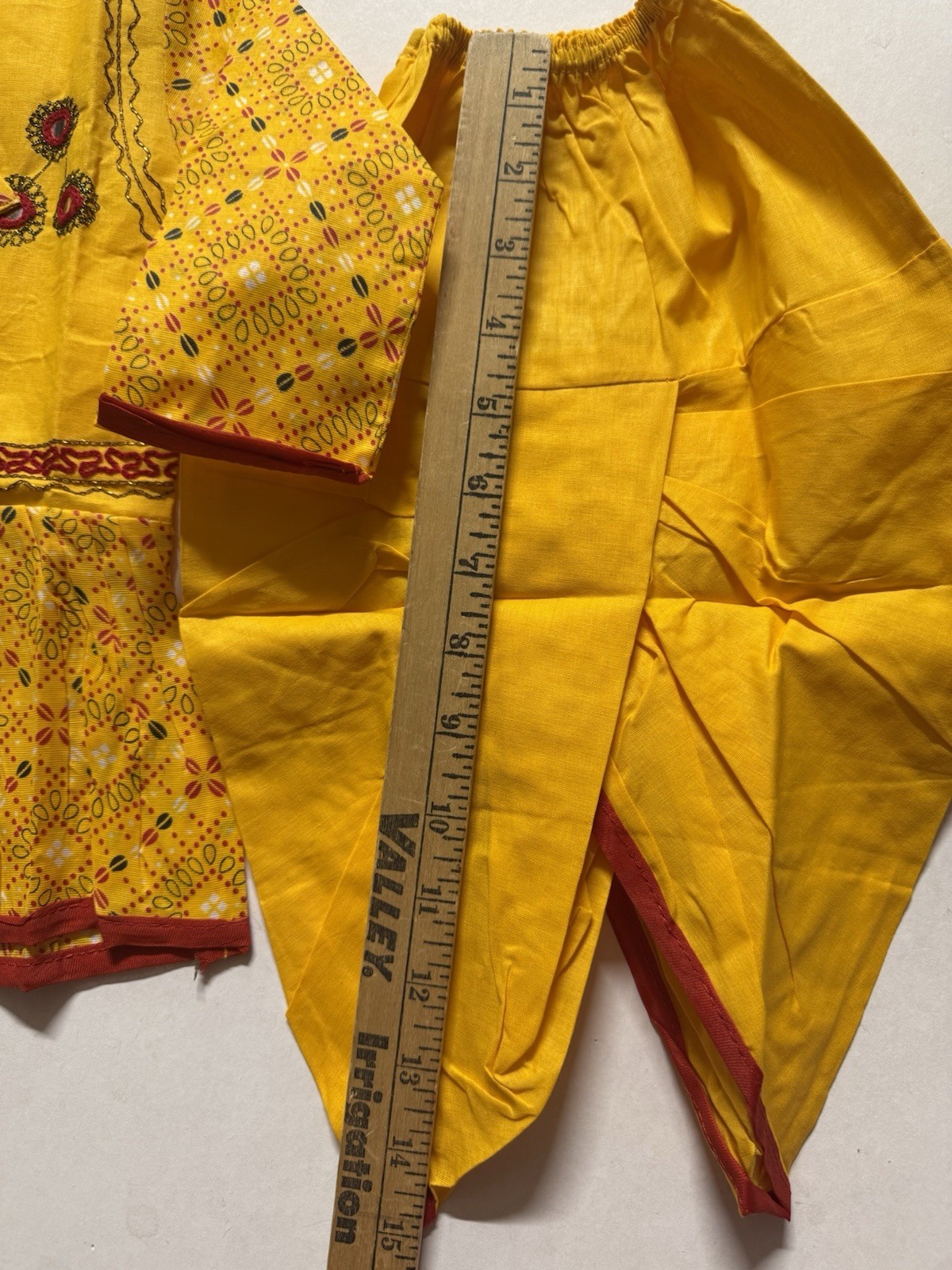 Navratri Kids Boys GUJARATI INDIA YELLOW 3pc angrakha kurta Kediya Set NEWBORN-9