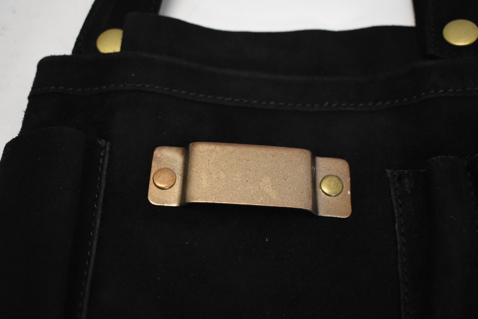 Damn Near Kilt ‘Em Leather Real Suede Black Carpenter Bag Tool Bag Add On