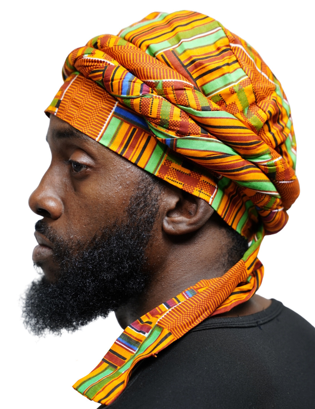 Kente African Print pre-tied Turban for Men