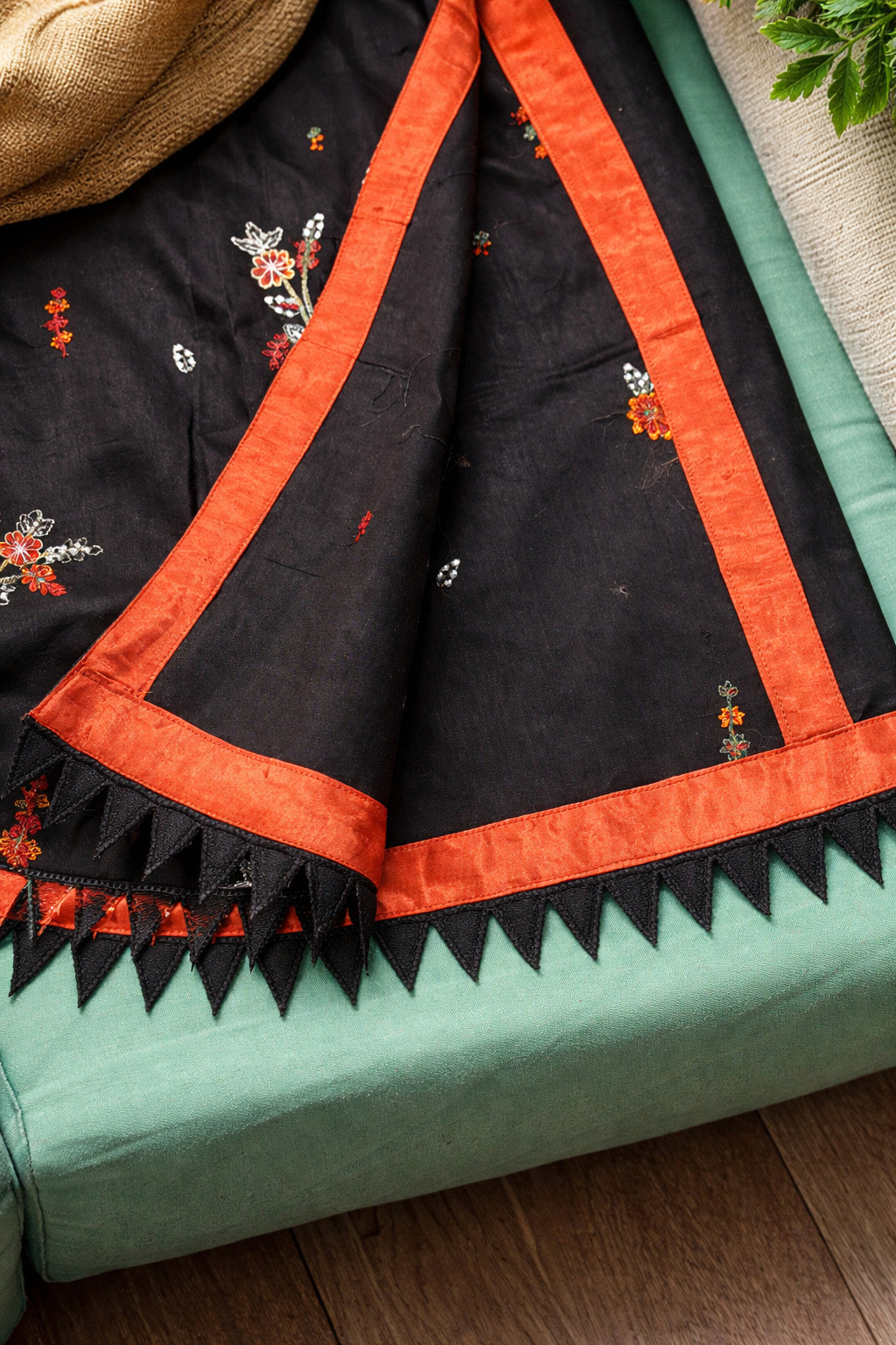 3-PIECE PAKISTANI COTTON SHALWAR KAMEEZ READY TO WEAR CASUAL ETHNIC DRESS LARGE