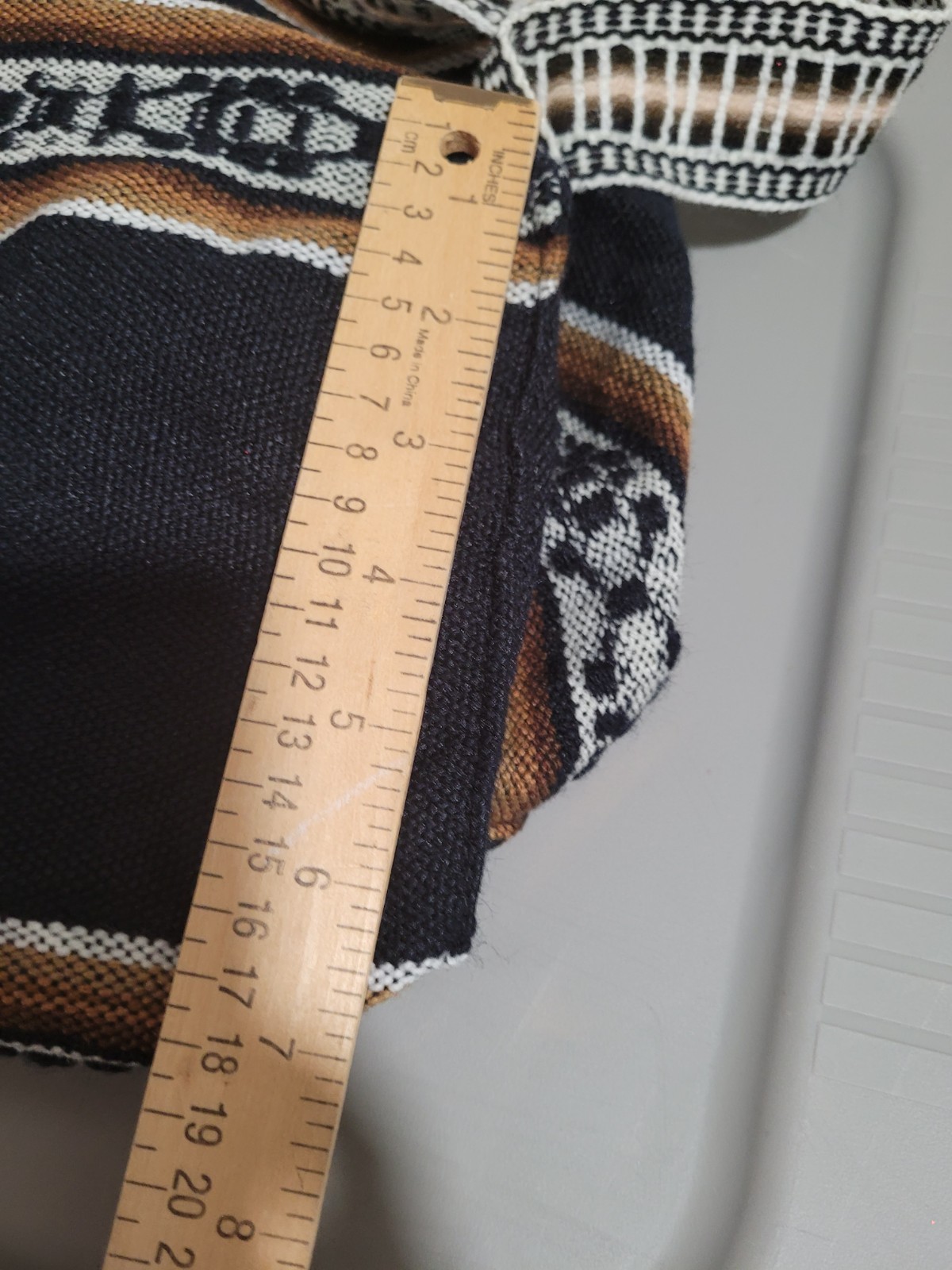 PERUVIAN Backpack. Albinaas Alpaca. Made In Peru . Black/brown