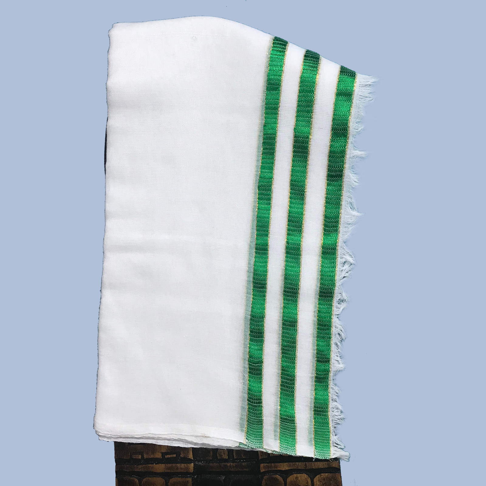 Ethiopian Dress, Traditional Habesha clothes, 100% cotton, green embroidery