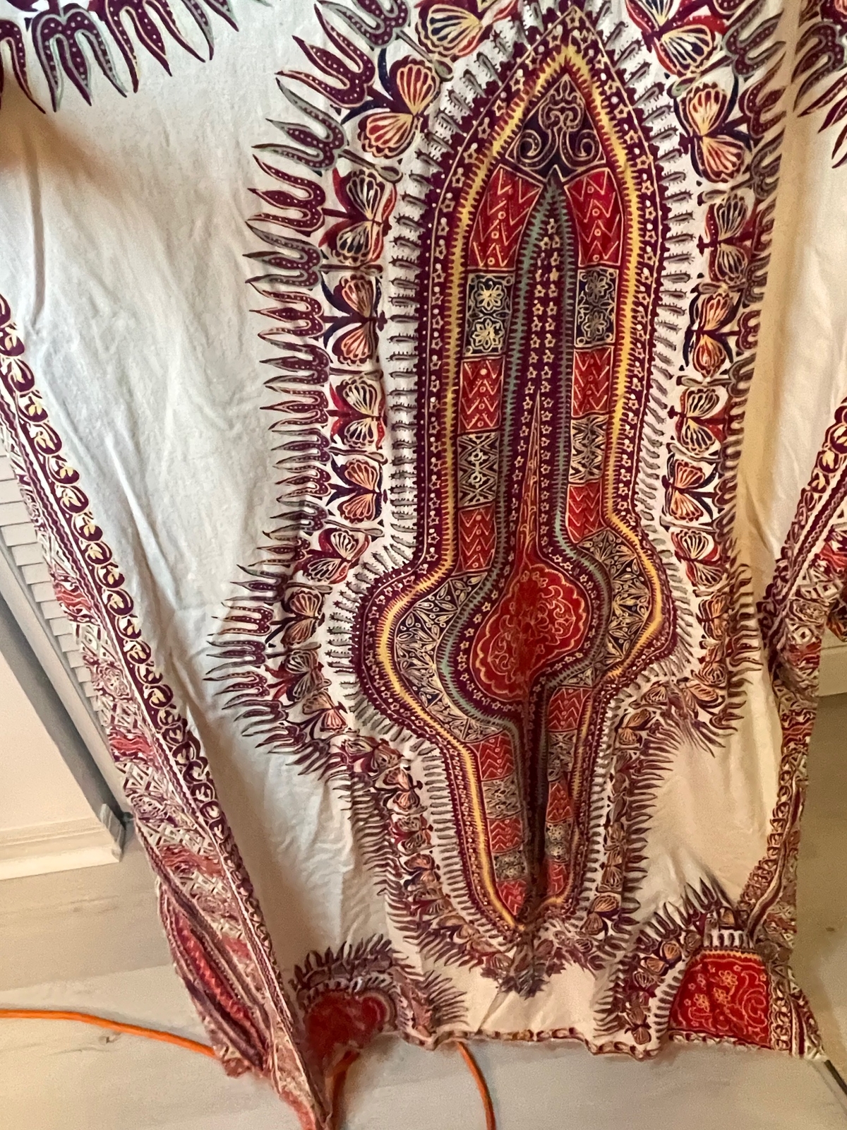 Unbranded Handmade Colorful Asymmetrical Sleeve Kaftan