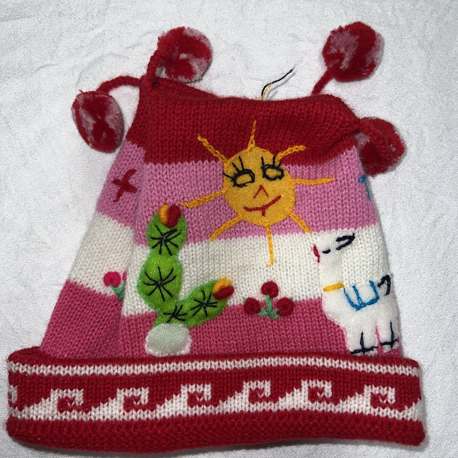 Handmade Chullo for kids – Peruvian Warmer hat for Winter knitting in Woll