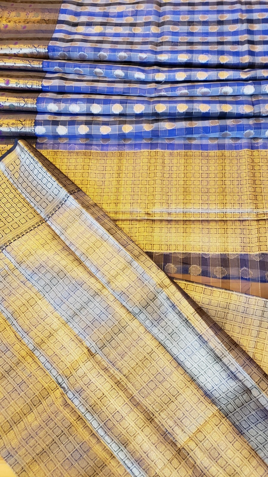 Organza Saree Zari Woven Paithani Border Brocade Unstiched Blouse Party Wear