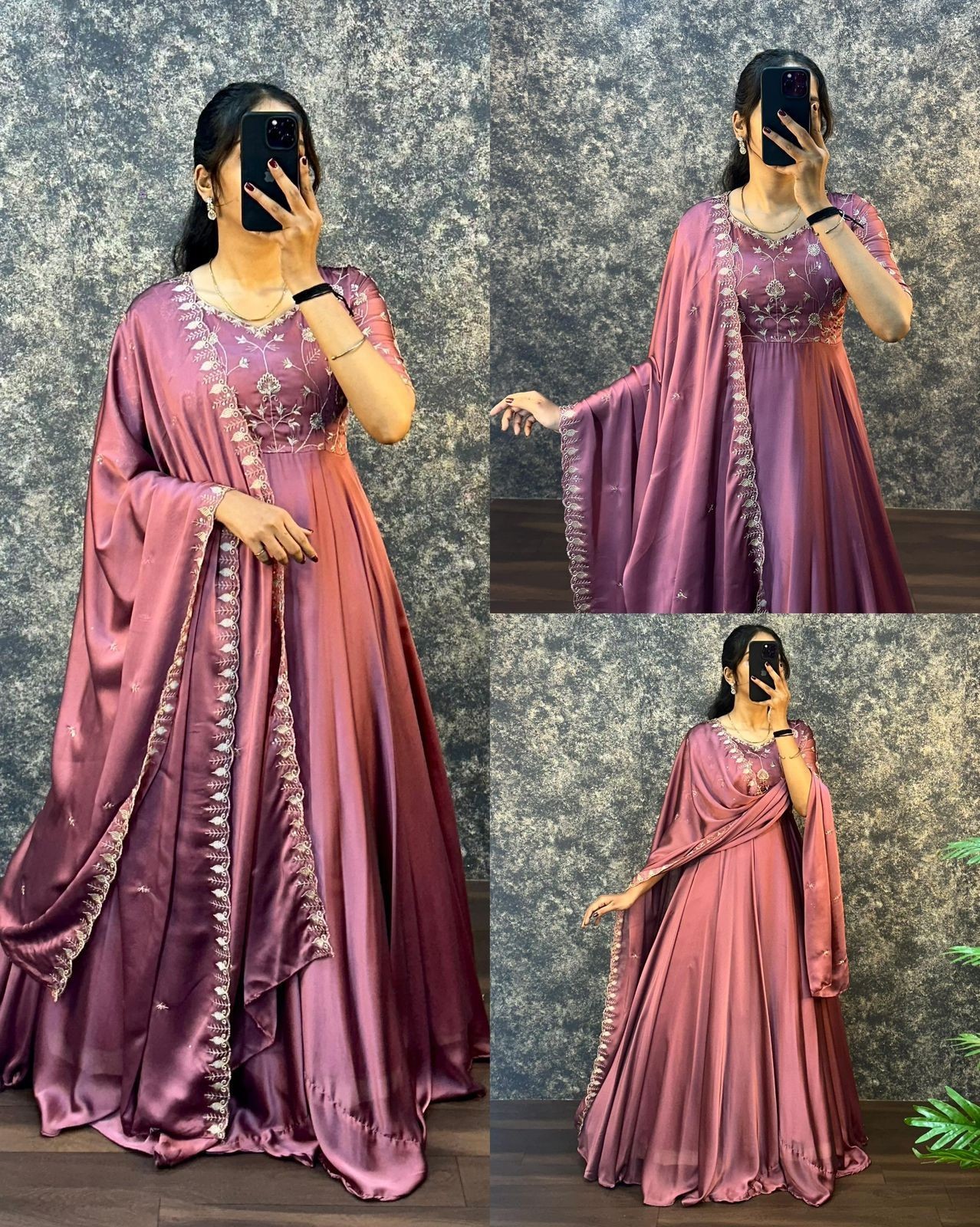 Featuring beautiful Heavy Gown with duppata Set which is bea – Handmade in India