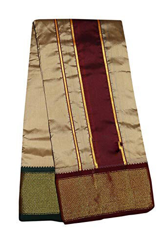 Poly Mixing Mens Dhoti & Towel 1.30 x 4 mtr dhoti and 1.30 x 2.20 M US