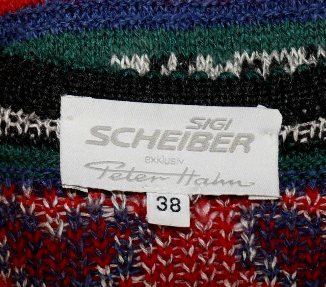 WOOL & COTTON ~ RED BLUE GREEN BLACK ~ Women Austria Dress Sweater Jacket VEST M